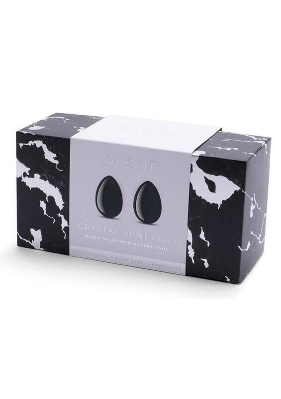 LE WAND CRYSTAL YONI EGGS BLK OBSIDIAN