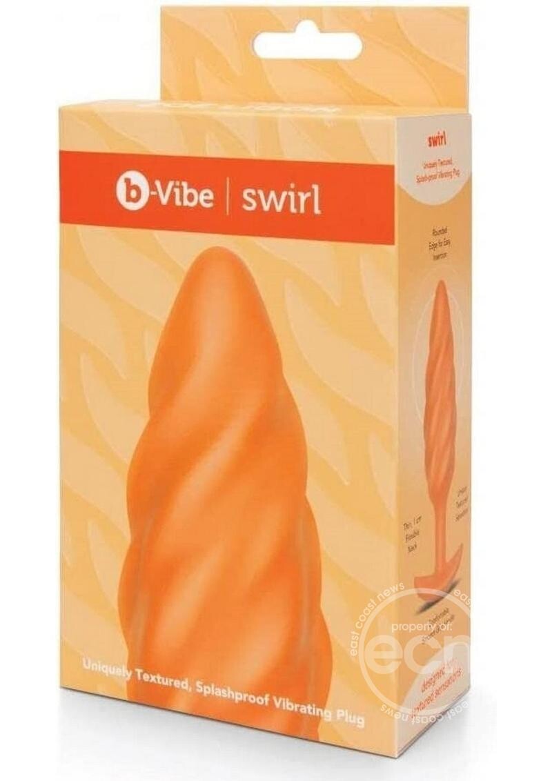 B-VIBE SWIRL TEXTURE PLUG ORANGE