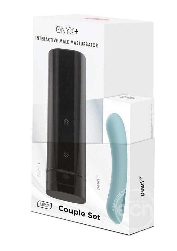 ONYX+ PEARL2 COUPLES  MASTURBATOR AND VIBE SET-TURQUOISE