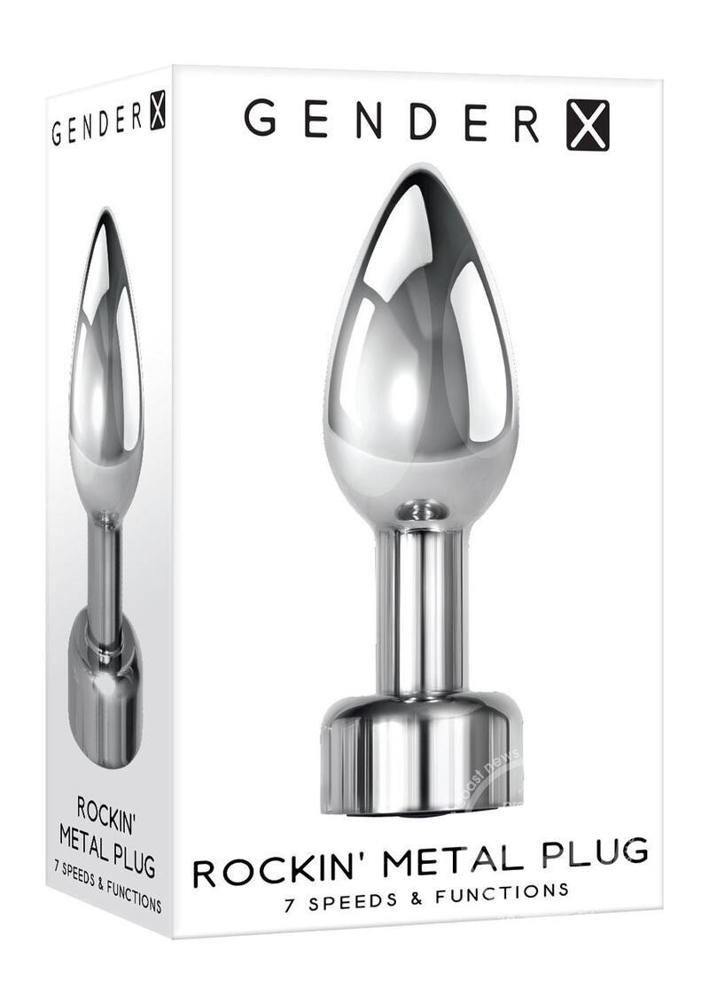 GX ROCKIN METAL PLUG RECHARGEABLE SILVER GX ROCKIN METAL PLUG RECHARGEABLE SILVER