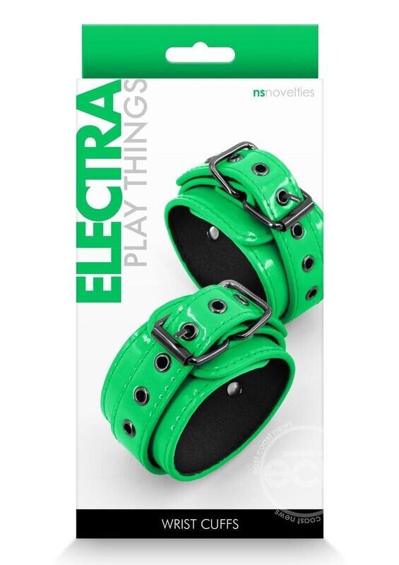 ELECTRA PLAY THINGS WRIST CUFFS, Color: GREEN