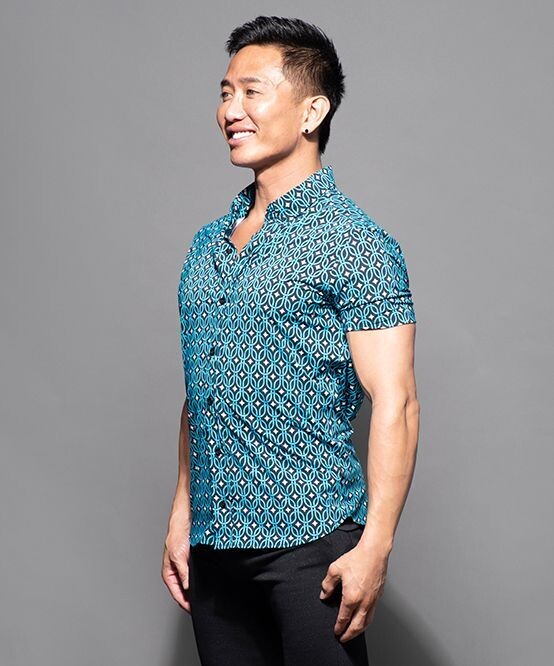 ANDREW CHRISTIAN ACE STRETCH MUSCLE SHIRT, Size: SMALL