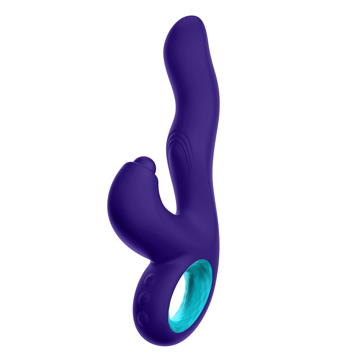 FEMME FUNN KLIO TRIPLE ACTION THUMPING RABBIT VIBRATOR, Color: DARK PURPLE