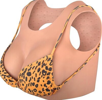 YEEFAIRY SILICONE BREASTPLATE WITH SCOOP NECK & CUT OUT BACK