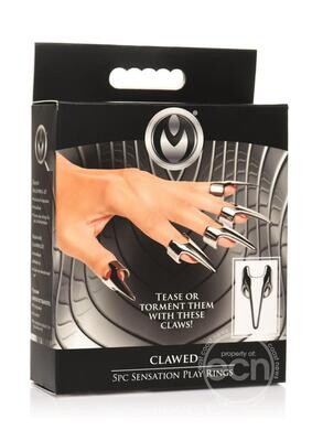 MASTER SERIES CLAWED SENSATIONS STAINLESS STEEL PLAY RINGS (5pc SET)