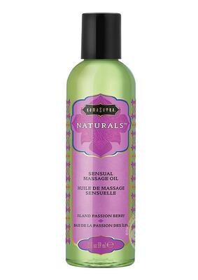 KAMA SUTRA NATURAL MASSAGE OIL 2oz, SCENT: ISLAND PASSION BERRY