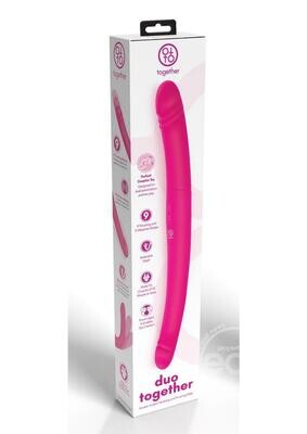 TOGETHER TOYS DUO TOGETHER PINK RECHARGEABLE DOUBLE VIBRATOR