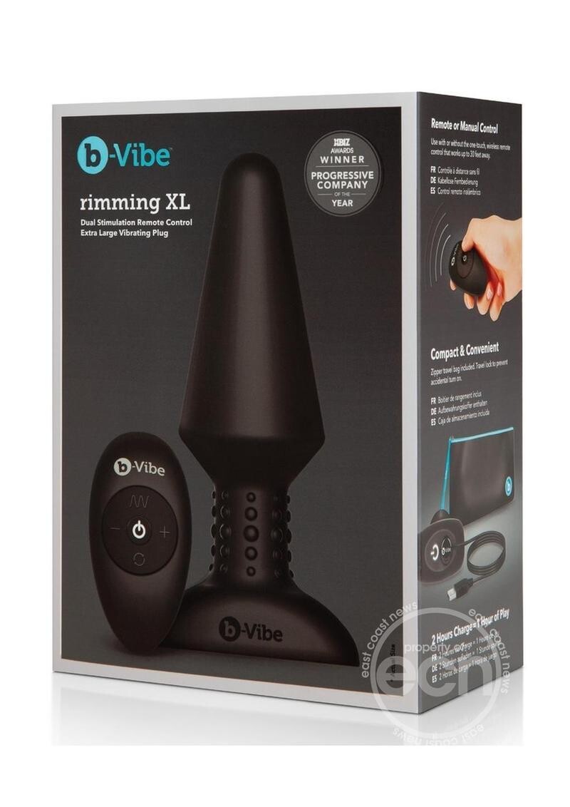 B-VIBE RIMMING PLUG XL BLACK