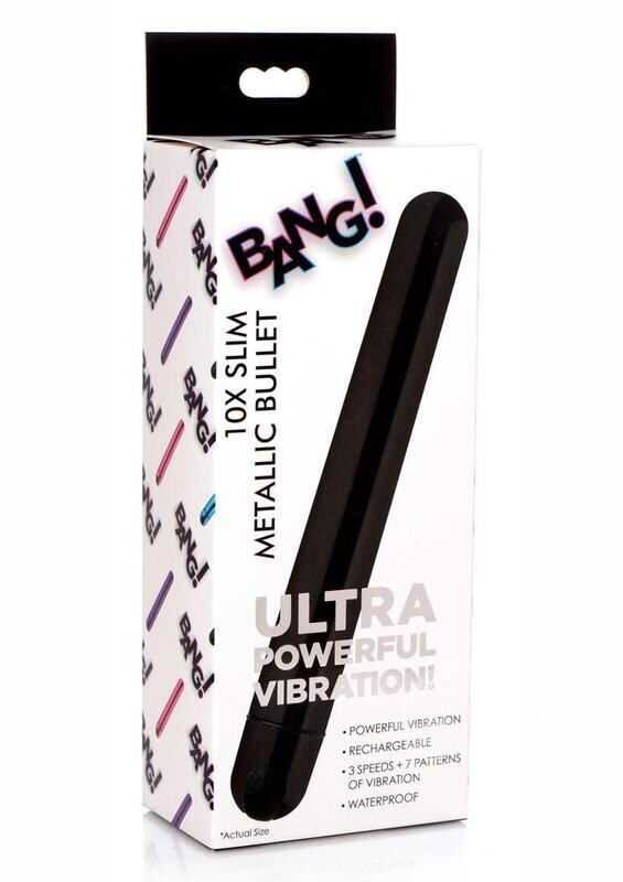BANG! 10X SLIM METALLIC BULLET BLACK