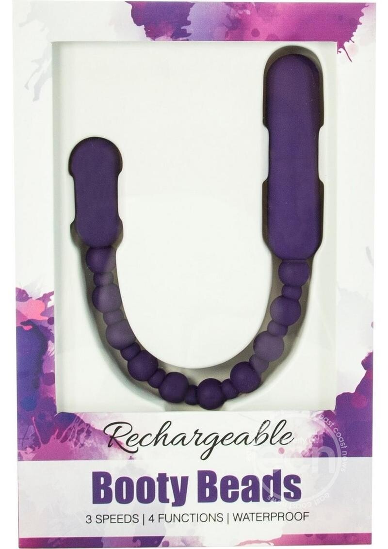 POWERBULLET RECHARGEABLE BOOTY BEADS PURPLE