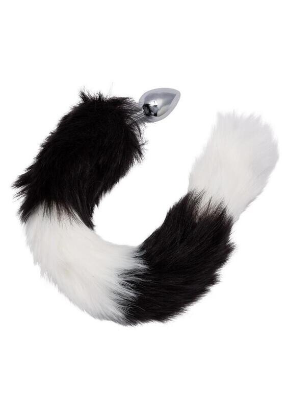 RUNNING WILD FAUX FUR TAIL WITH METALLIC ANAL PLUG