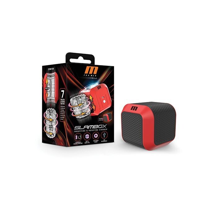 M FOR MEN SLAMBOX THRUSTING & ROTATING STROKER RED