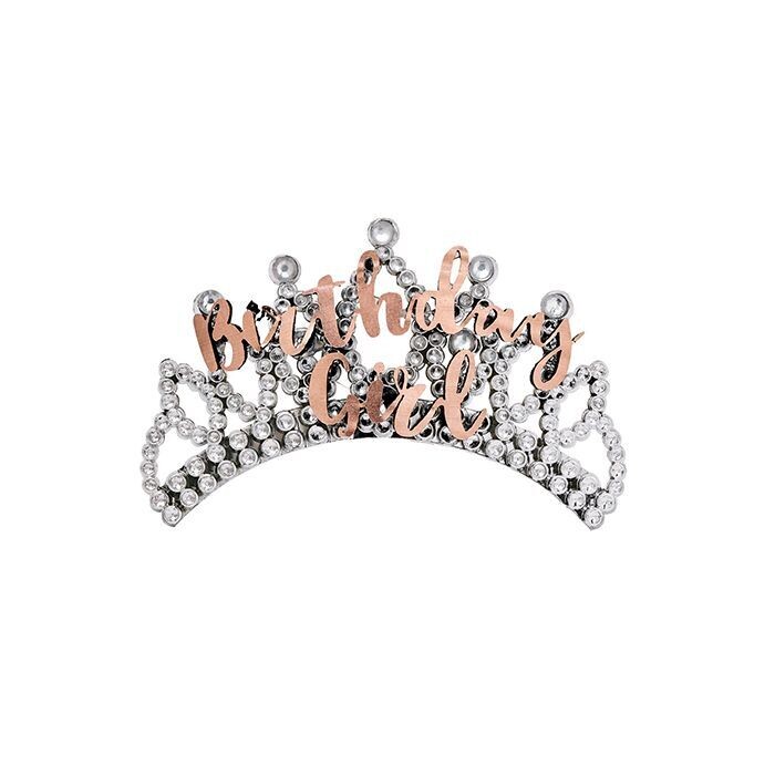 BIRTHDAY GIRL TIARA ROSE GOLD BIRTHDAY GIRL TIARA ROSE GOLD