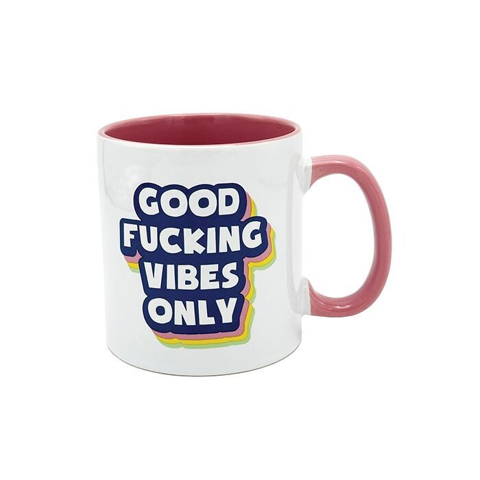 GOOD FUCKING VIBES ONLY MUG 22oz