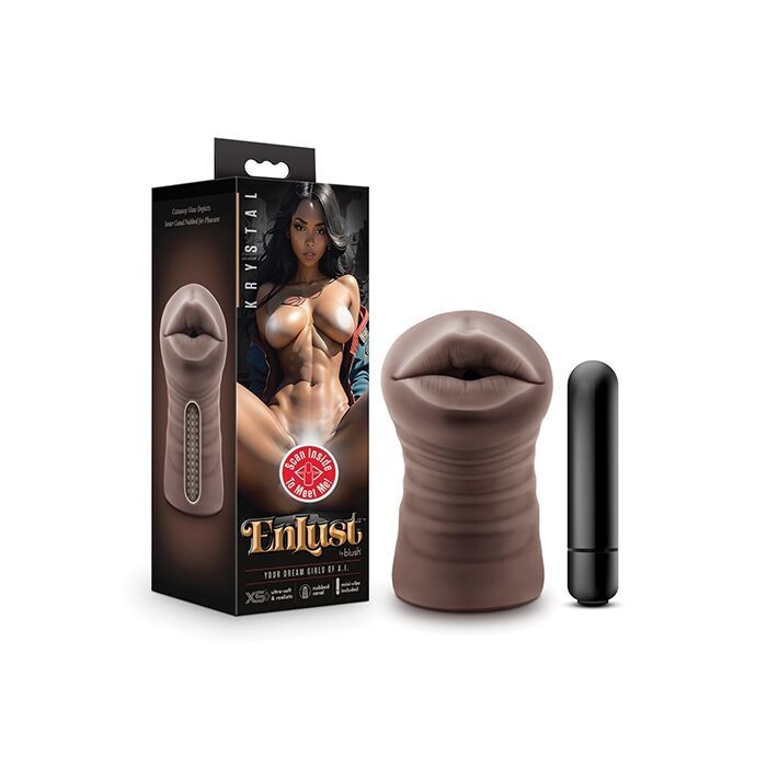 ENLUST KRYSTAL MOUTH STROKER WITH VIBRATING BULLET