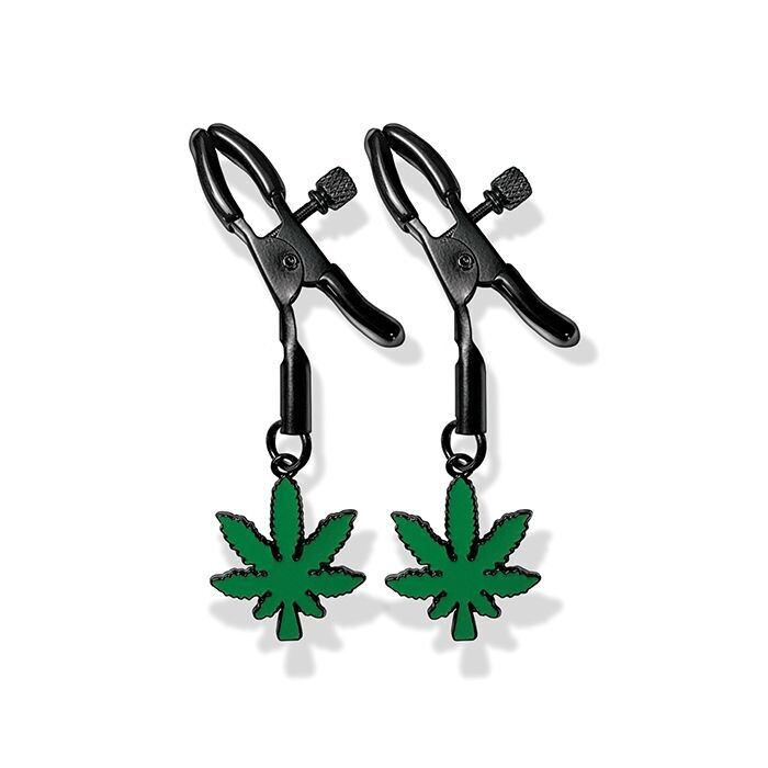 STONER VIBES GLOW-IN-THE-DARK ADJUSTABLE NIPPLE CLAMPS