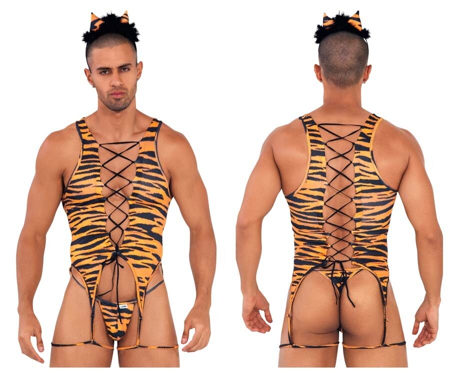 CANDYMAN SAFARI BODYSUIT TIGER PRINT