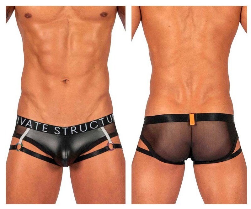 PRIVATE STRUCTURE ALPHA LOW WAIST GARTER MINI BLACK
