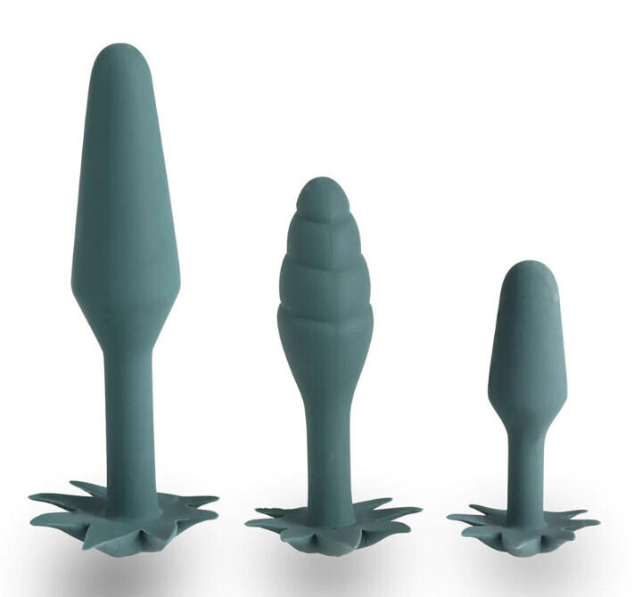 MAIA DOOBIES 420 BUTT PLUG TRAINER SET GREEN MAIA DOOBIES 420 BUTT PLUG TRAINER SET GREEN
