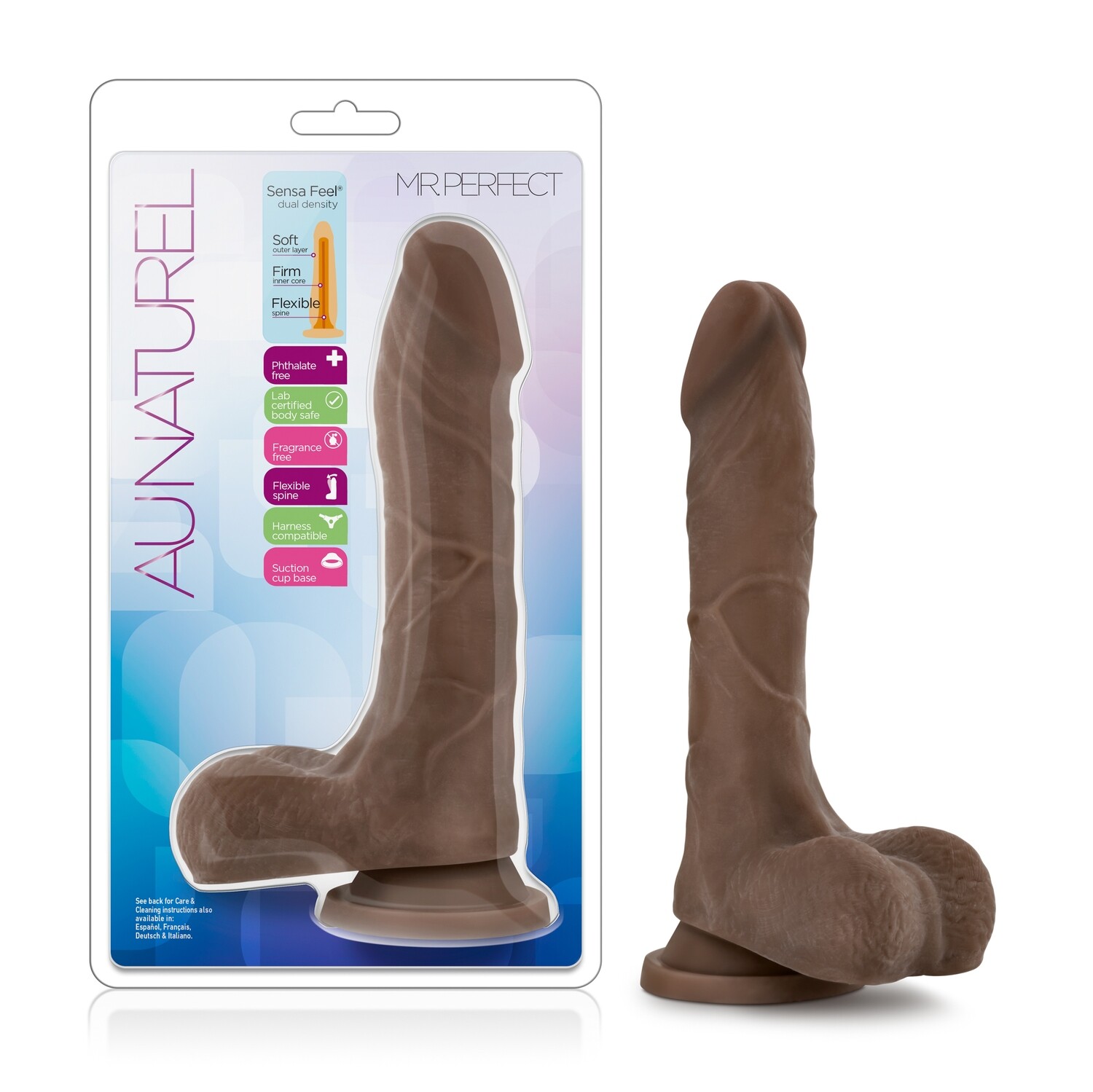 AU NATUREL MR PERFECT 8.5", Color: BROWN