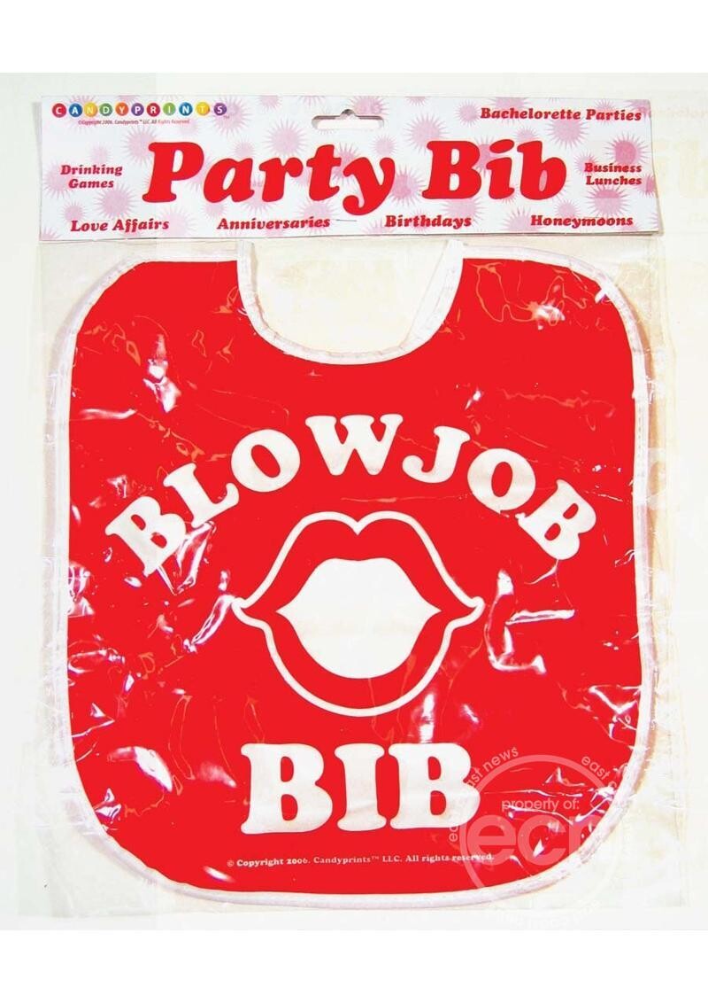 BLOW JOB BIB, Color: RED