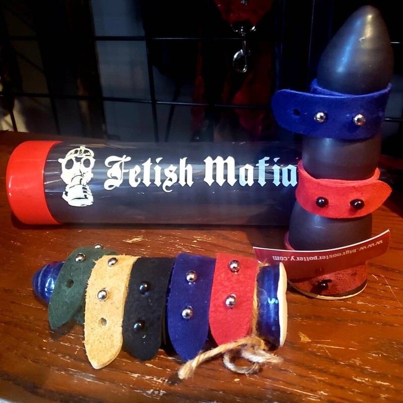 FETISH MAFIA LEATHER COCK RING, Color: BLACK