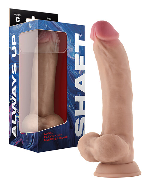 FEMME FUNN MODEL C 9.5" LIQUID SILICONE DONG WITH BALLS, Color: PINE