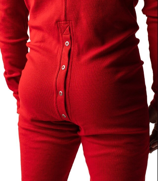 NASTY PIG UNION SUIT RED, Size: SMALL