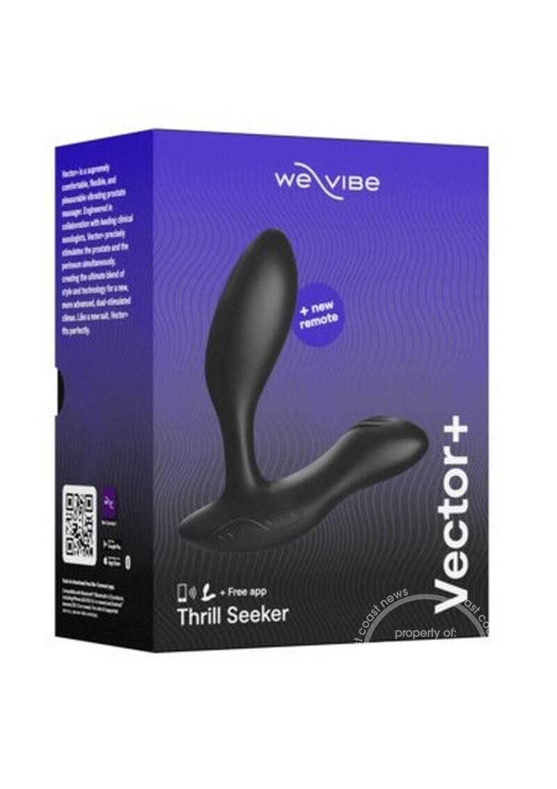 WE-VIBE VECTOR + WE-VIBE VECTOR +, Color: CHARCOAL BLACK