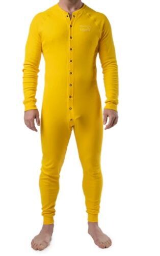 NASTY PIG UNION SUIT ELECTRIC YELLOW, Size: SMALL