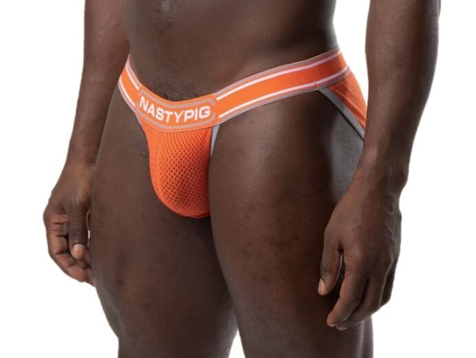 NASTY PIG TITLE SPORT BRIEF FLAME ORANGE, Size: SMALL