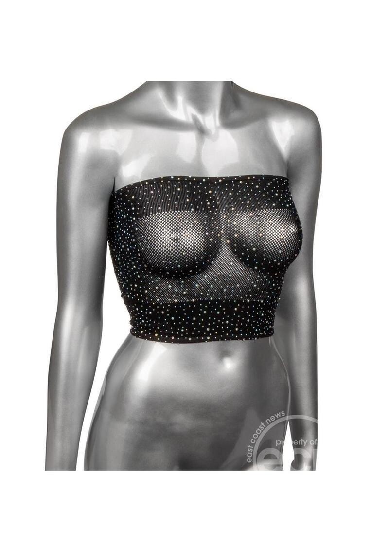 RADIANCE BANDEAU TOP BLACK, Size: PLUS SIZE