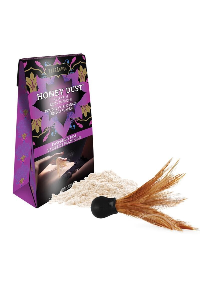 KAMA SUTRA HONEY DUST KISSABLE BODY POWDER 1oz, Flavor: RASPBERRY KISS