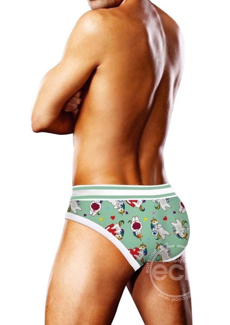 PROWLER UNICORN HEARTS BRIEF GREEN (SALE), Size: LARGE
