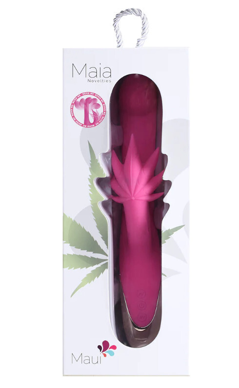 MAIA MAUI RECHARGEABLE POSABLE SILICONE 420 RABBIT VIBRATOR PINK