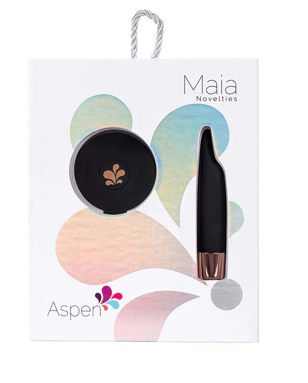 MAIA ASPEN WIRELESS RECHARGEABLE BULLET BLACK MAIA ASPEN WIRELESS RECHARGEABLE BULLET BLACK