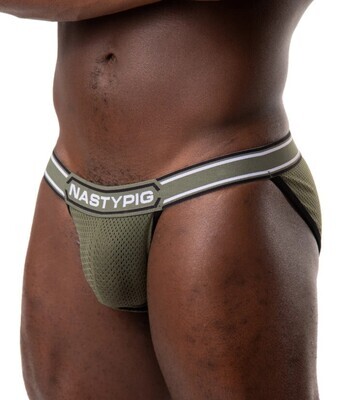 NASTY PIG TITLE SPORT BRIEF ARMY GREEN