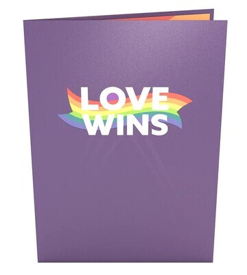 LOVEPOP LOVE WINS POP-UP CARD
