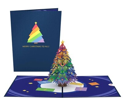LOVEPOP RAINBOW CHRISTMAS TREE POP-UP CARD