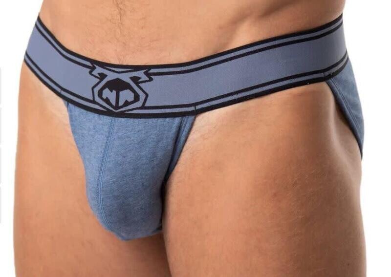 NASTY PIG CORE SPORT BRIEF DENIM HEATHER BLUE/BLACK