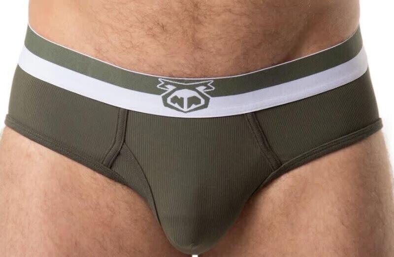 NASTY PIG HORIZON Y-FRONT BRIEF ARMY GREEN