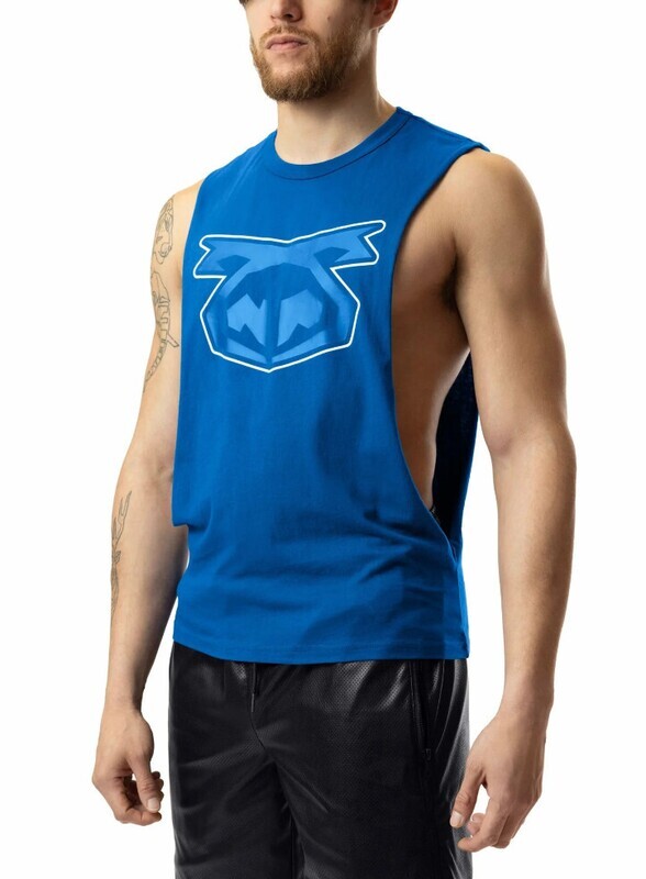 NASTY PIG BRANDMARK SHREDDER TANK TOP 3.0 NAVY & PRINCE BLUE
