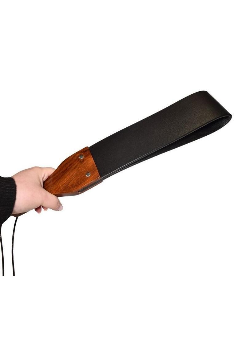 PROWLER RED LEATHER AND WOOD FLAPPER PADDLE BLACK & BROWN PROWLER RED LEATHER AND WOOD FLAPPER PADDLE BLACK & BROWN