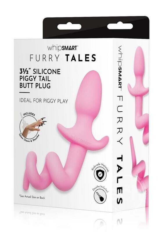 WHIPSMART PLAY TAILS SILICONE PIGGY 3 inch PINK