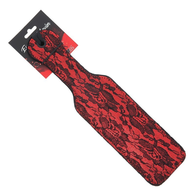 EFFECTIVE BEHAVIOR PADDLE RED & BLACK LACE