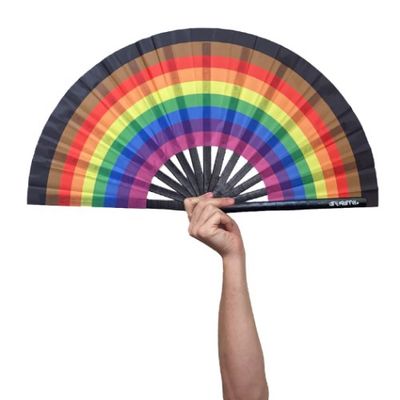 PHILLY RAINBOW FLAG LARGE CLAP FAN