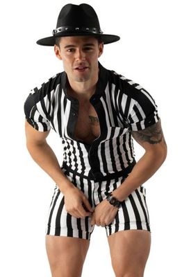 DIFFERIO BLACK & WHITE STRIPED ROMPER MONACO