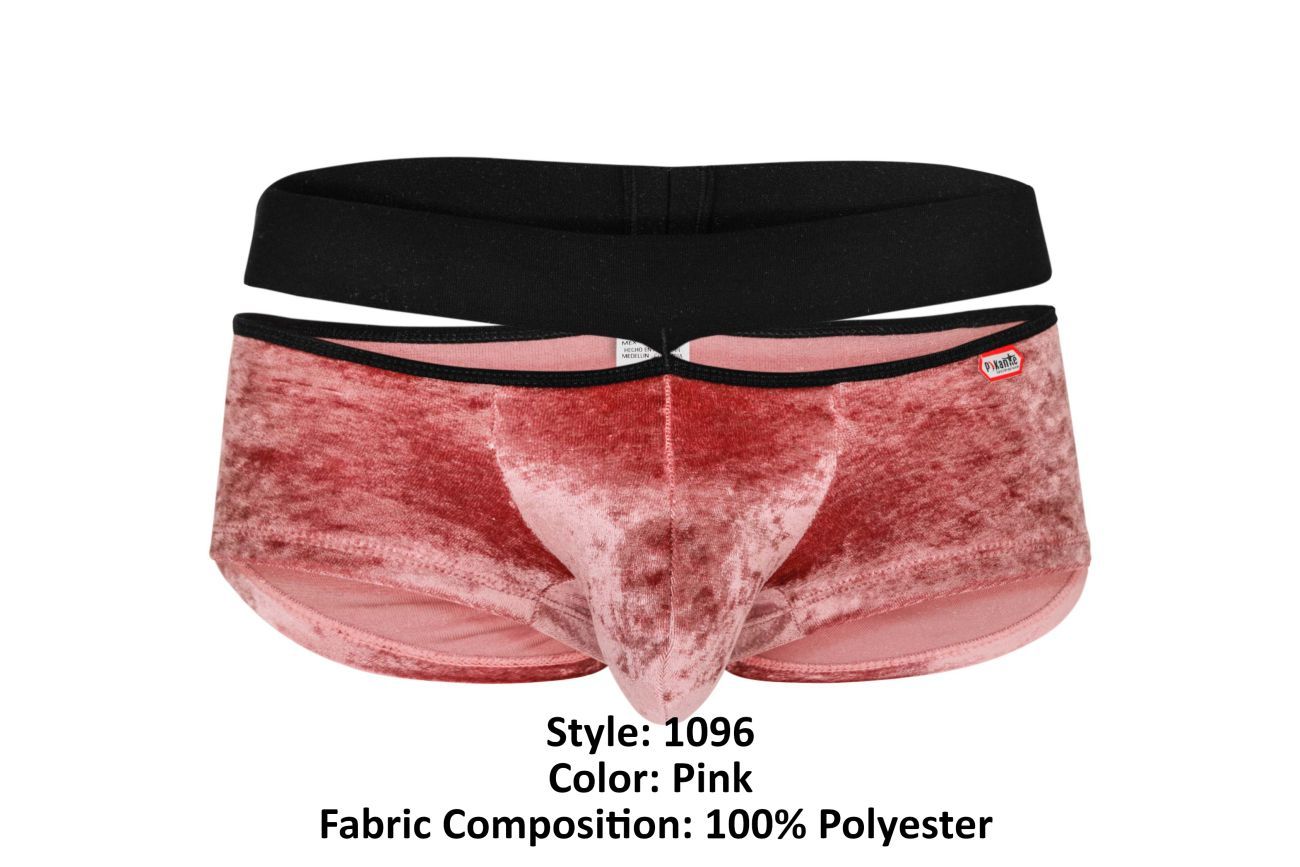 PIKANTE CLANDESTINE VELVET TRUNKS PINK, Size: SMALL
