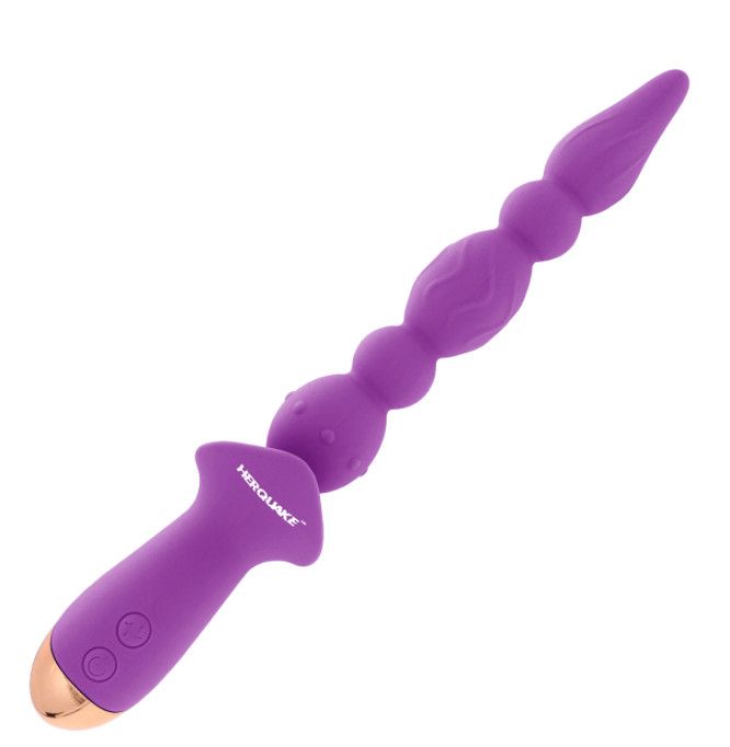 HERQUAKE BLIZZARD VIBRATING ANAL BEADS HERQUAKE BLIZZARD VIBRATING ANAL BEADS, Color: PURPLE