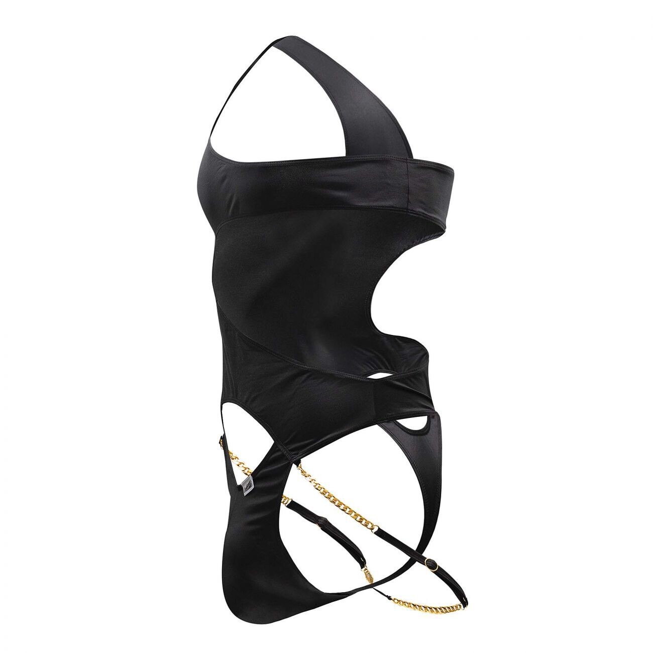 CANDYMAN ONE SHOULDER BODYSUIT BLACK, Size: S/M